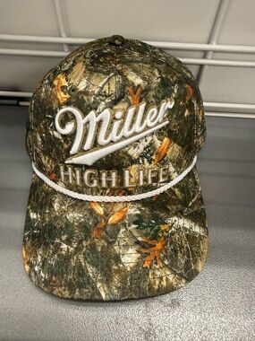 MAD Engine Miller High Life Camo Hat in Green, Brown, Orange